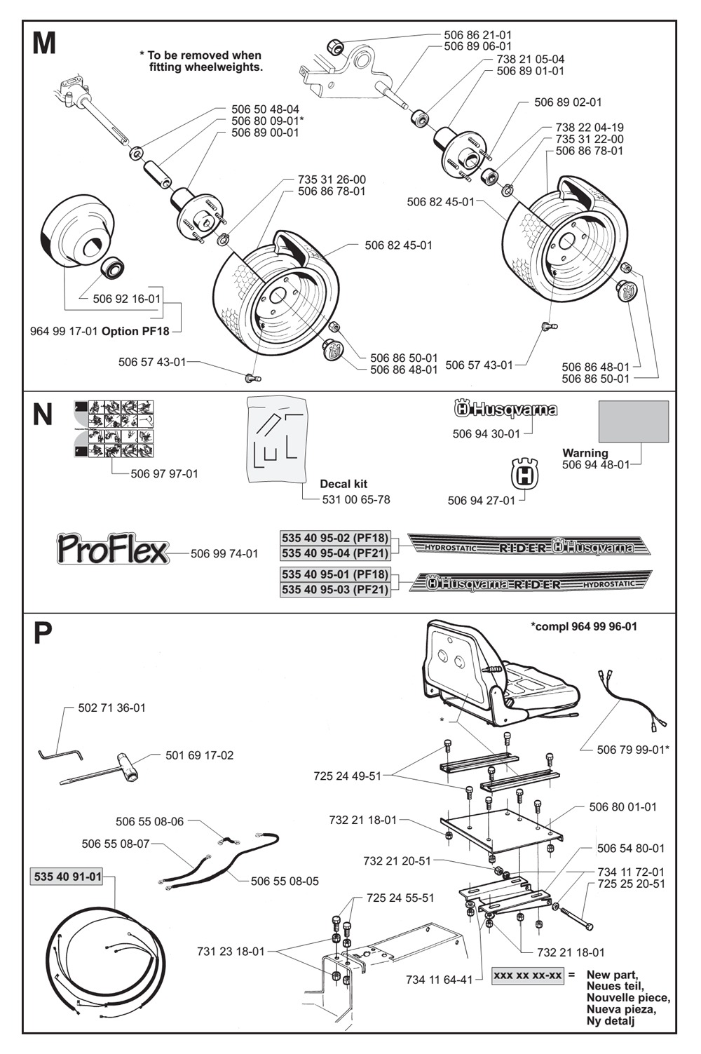 RIDER-PROFLEX-18-(I0100025)-Husqvarna-PB-7Break Down